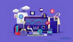 Grafico di crescita delle classifiche di ricerca SEO su schermo di computer.